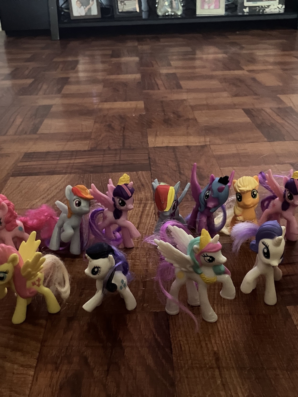 My Little Pony Mini Figure Set - Pink Purple White Yellow Blue